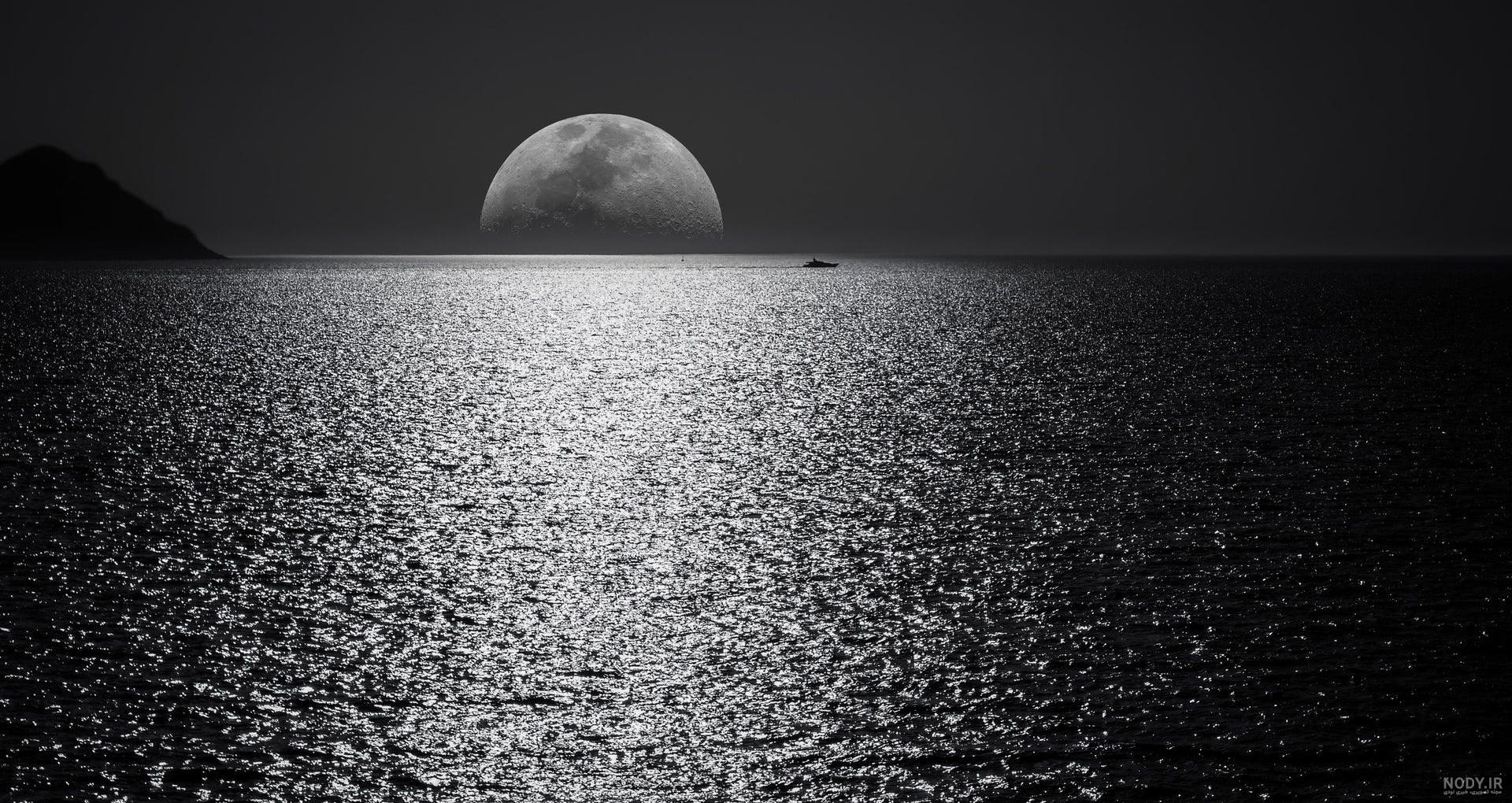  عکس دریا در شب برای پروفایل