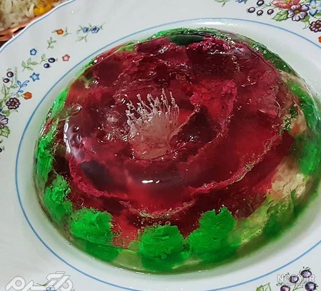 تزیین ژله قالبی