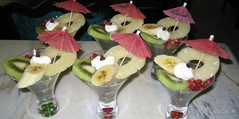 تزیین ژله لیوانی برای تولد