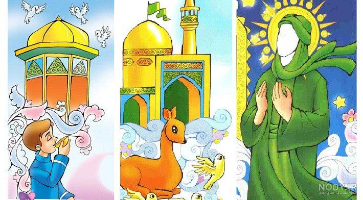 ضامن آهو نقاشی امام رضا و آهو