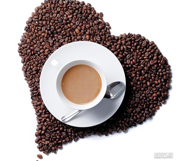 عکس قهوه قلبی
