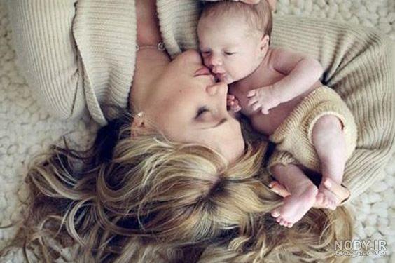 عکس مادر و فرزند با حجاب