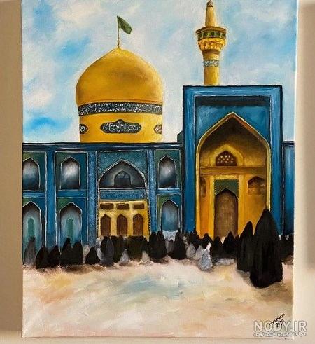 نقاشی امام رضا اسان