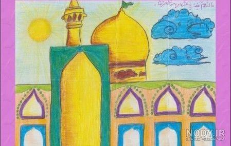 نقاشی حرم امام رضا اسان