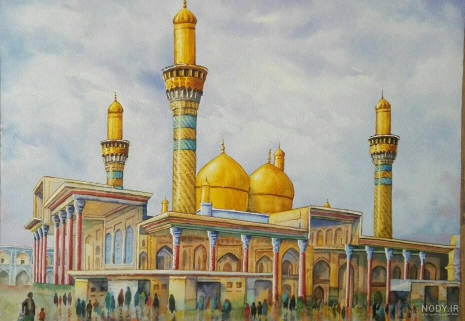 نقاشی حرم امام رضا اسان