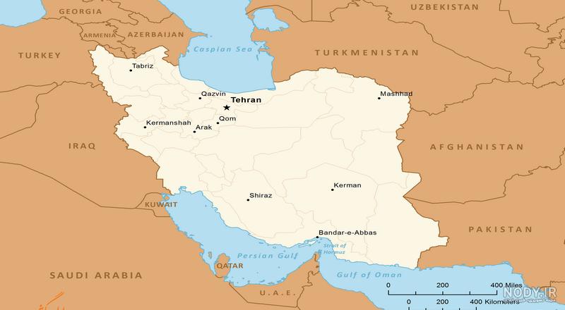 نقشه ترکیه و همسایگان