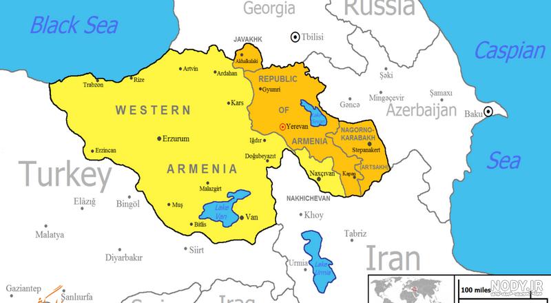 کدام کشور همسایه ایران از دوقسمت تشکیل شده