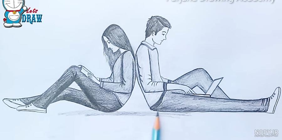 آموزش نقاشی عاشقانه ساده