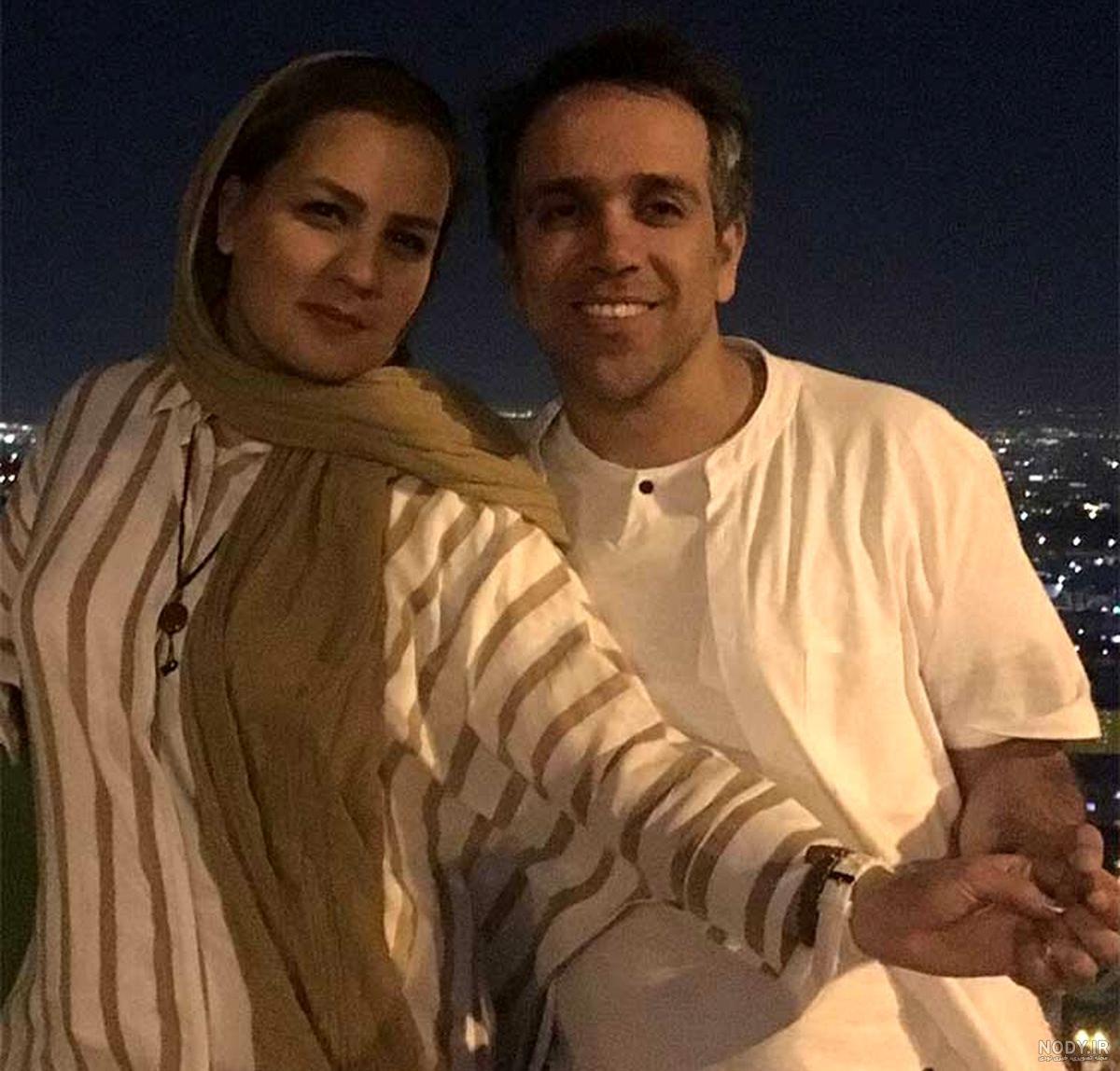 امیر کربلایی زاده و همسرش