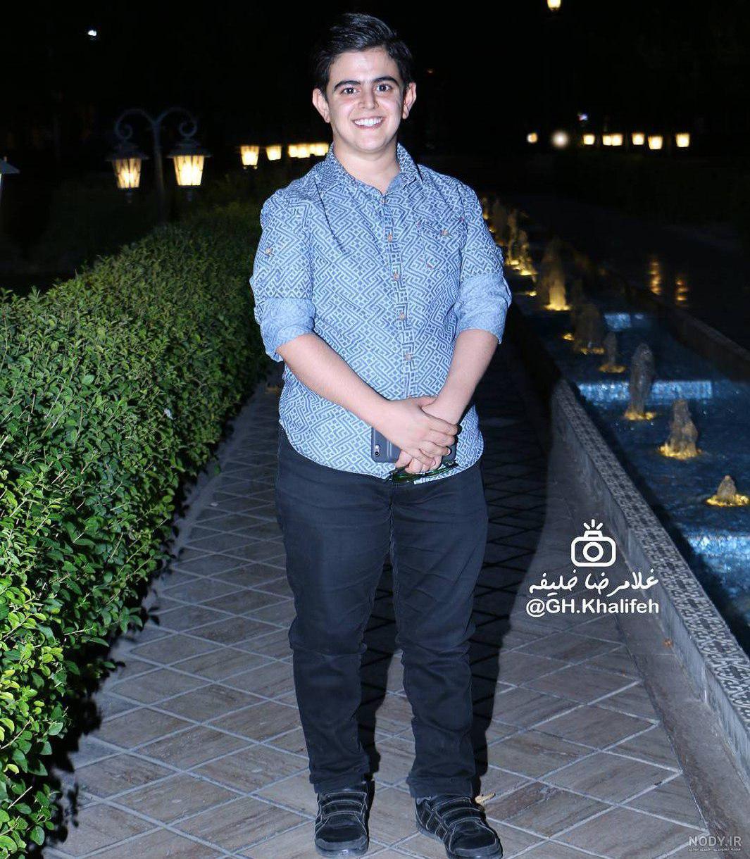 عکس جدید امیر محمد و عمو پورنگ