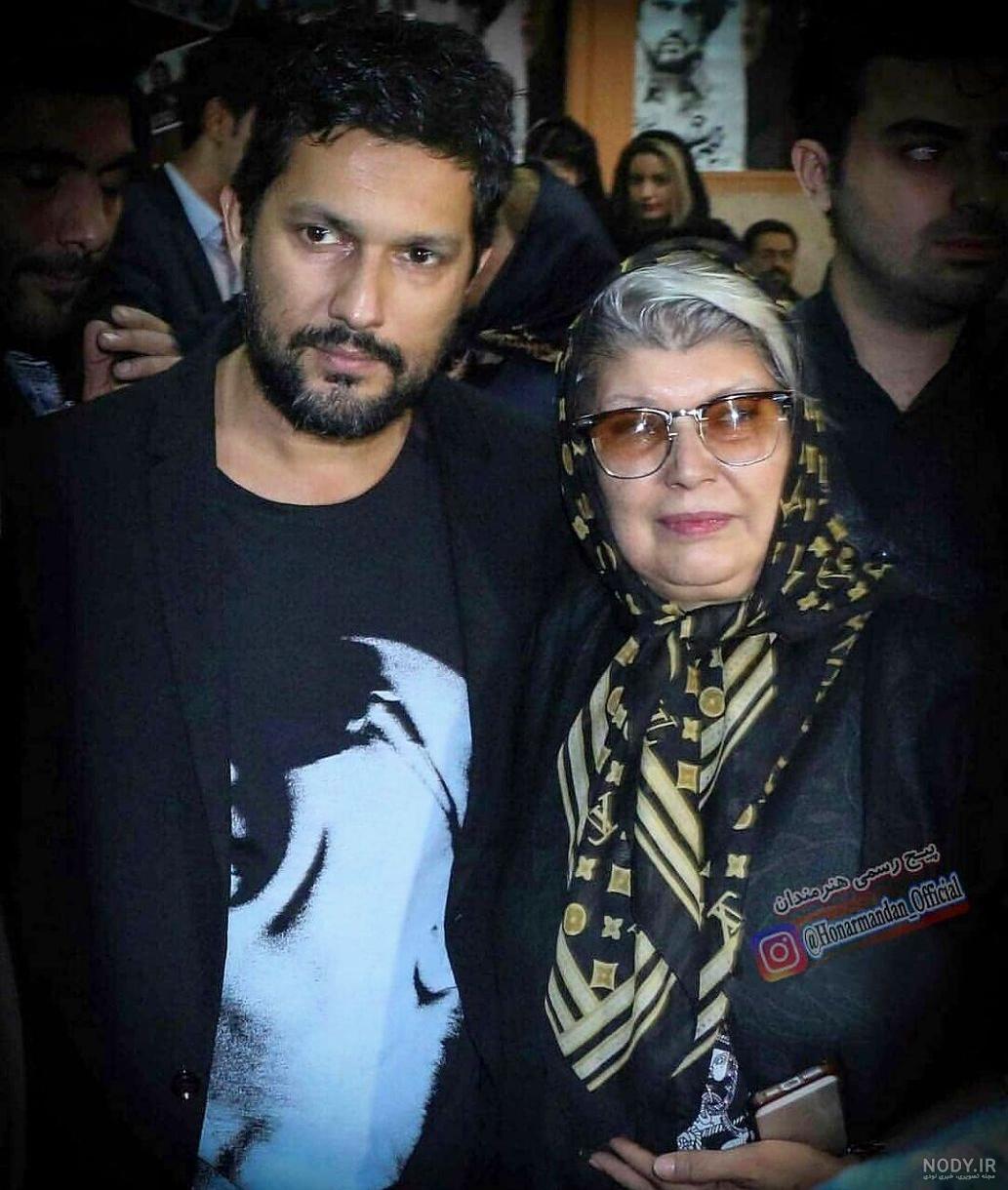 عکس حامد بهداد با مادرش
