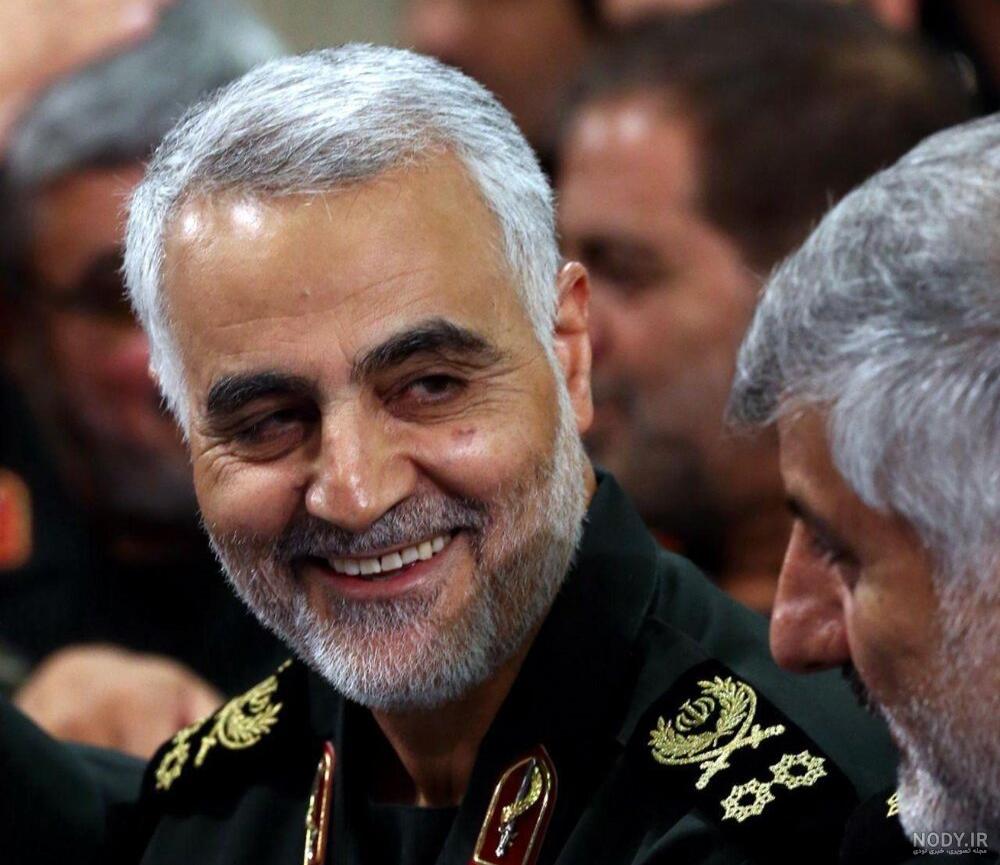 عکس خنده سردار سلیمانی عکس خنده سردار سلیمانی