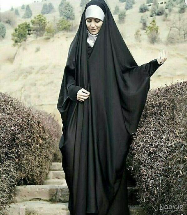 عکس دختر معمولی با حجاب