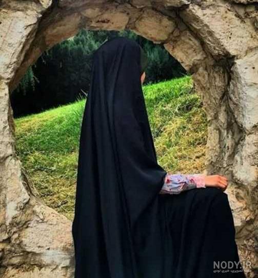 عکس دختر معمولی با حجاب