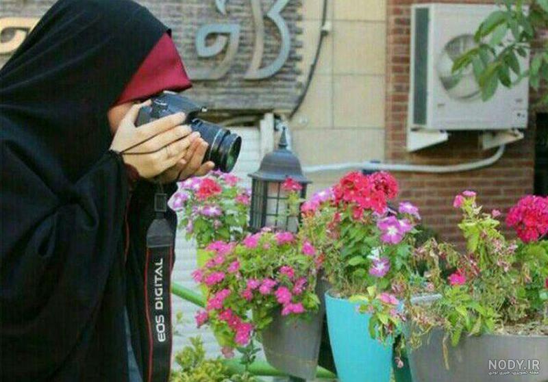 عکس دختر چادری با تفنگ