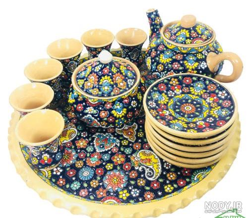 عکس مینا کاری روی سفال عکس مینا کاری روی سفال