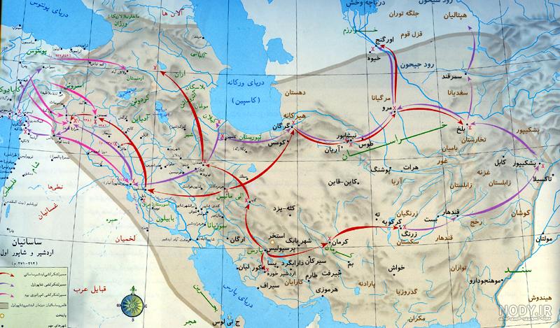 نقشه ایران قدیم با کیفیت بالا نقشه ایران قدیم با کیفیت بالا