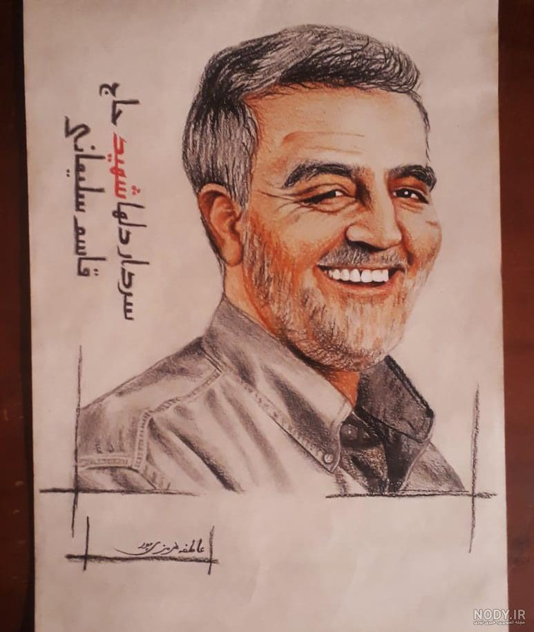 کاردستی درباره حاج قاسم سلیمانی