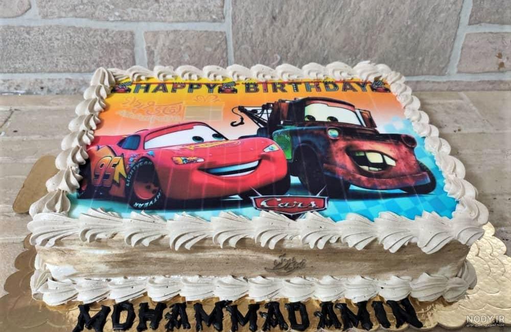 کیک تولد ماشین مردانه کیک تولد ماشین مردانه