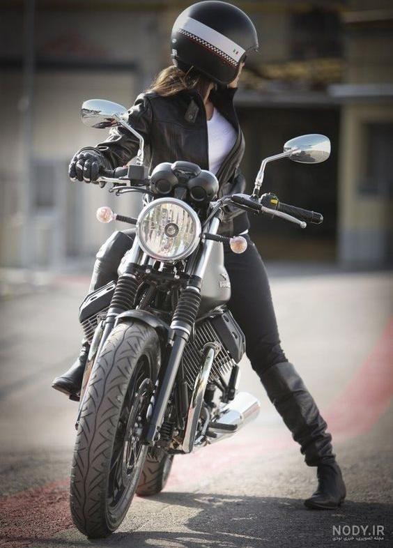  عکس جنگی دختر موتورسوار