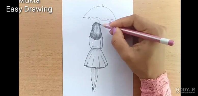 آموزش نقاشی دختر فانتزی ساده