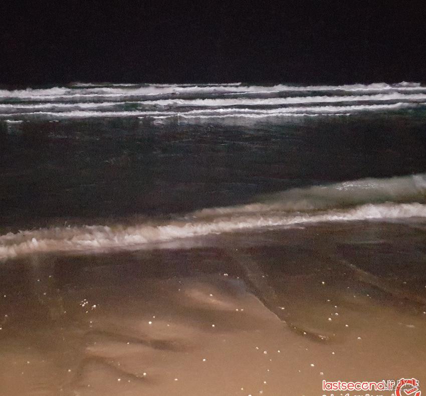 عکس دریا شمال در شب عکس دریا شمال در شب