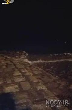 عکس دریا شمال در شب عکس دریا شمال در شب