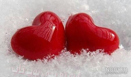عکس دوتا قلب عاشقانه