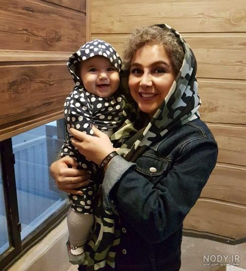 عکسهای بهنوش بختیاری و فرزندش