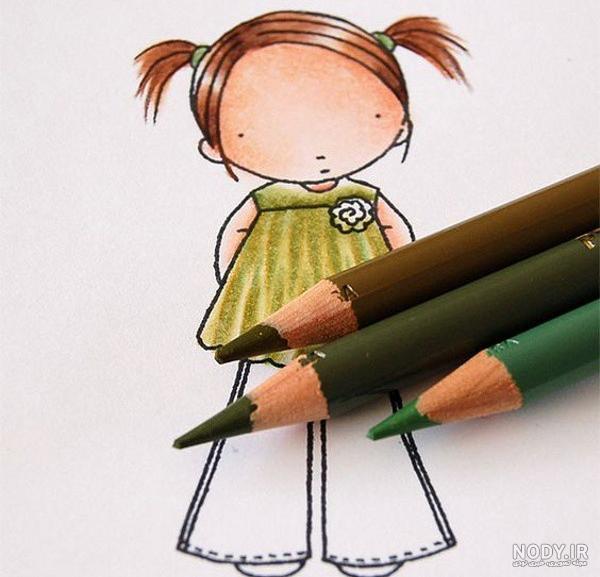 نقاشی با مداد رنگی