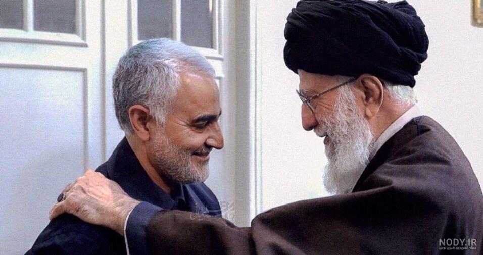 عکس حاج قاسم سلیمانی با رهبر عکس حاج قاسم سلیمانی با رهبر