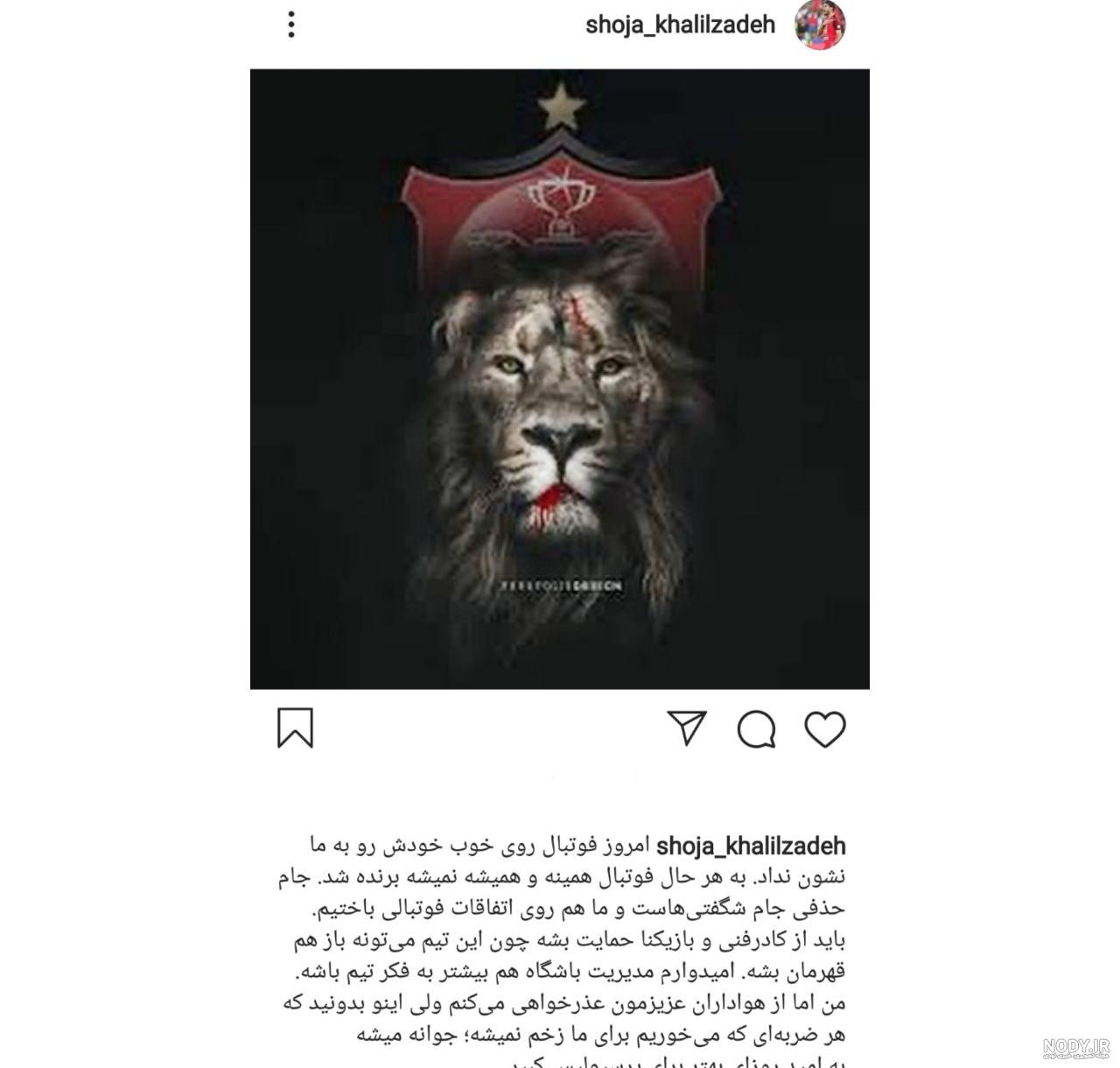 عکس شیر پرسپولیس