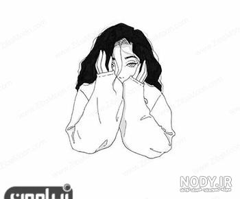 عکس پروفایل دخترونه سیاه و سفید غمگین عکس پروفایل دخترونه سیاه و سفید غمگین