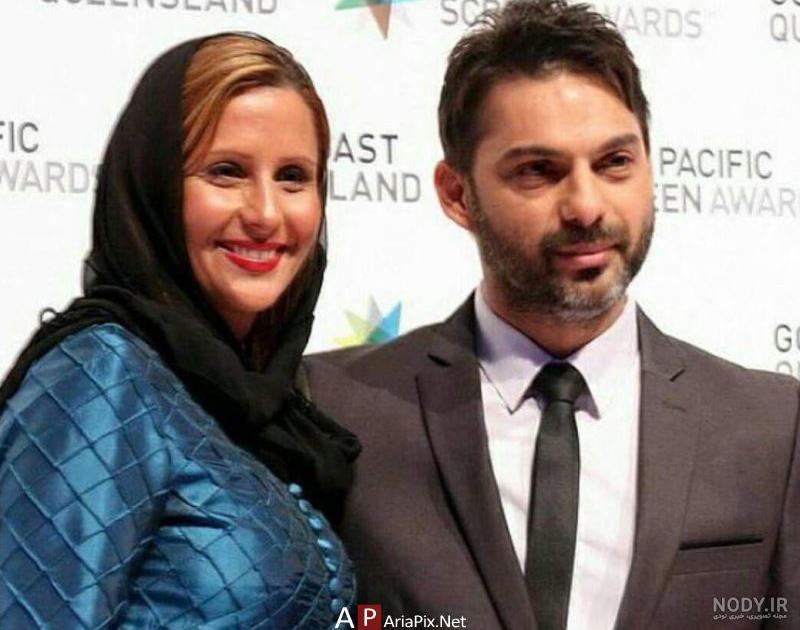 عکس پیمان معادی وهمسرش وفرزندانش