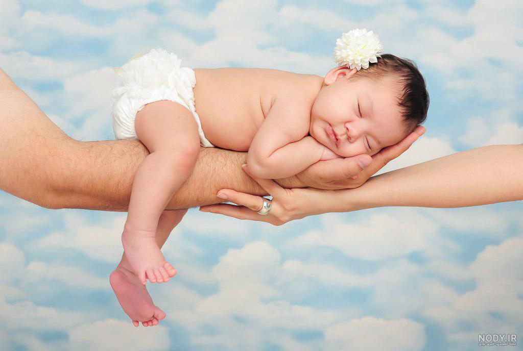 عکس ژست نوزاد دختر
