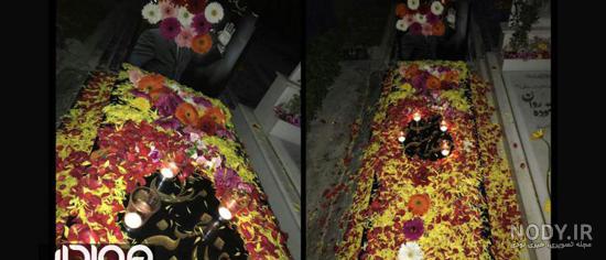 تزیین سنگ قبر برای مراسم چهلم