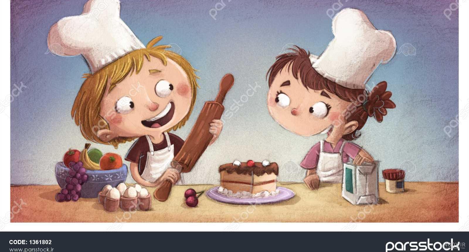 عکس کیک درحال پختن عکس کیک درحال پختن