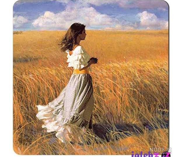 عکس تولد در گندم زار
