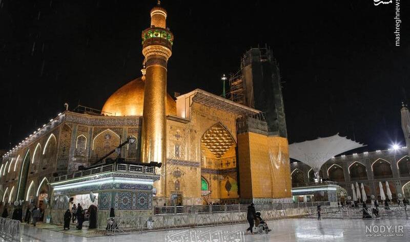 عکس حرم امام علی در شب عکس حرم امام علی در شب