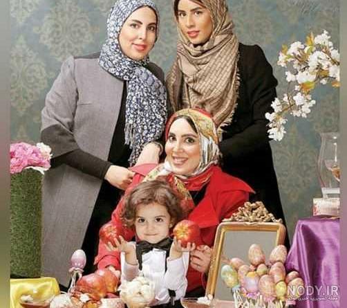 عکس خانوادگی با سفره هفت سین