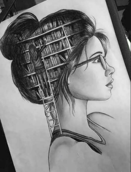 عکس نقاشی دختر ساده عکس نقاشی دختر ساده