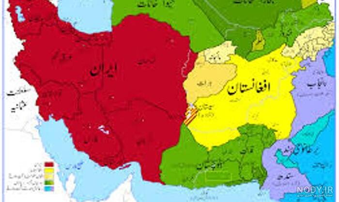 عکس نقشه ایران و افغانستان