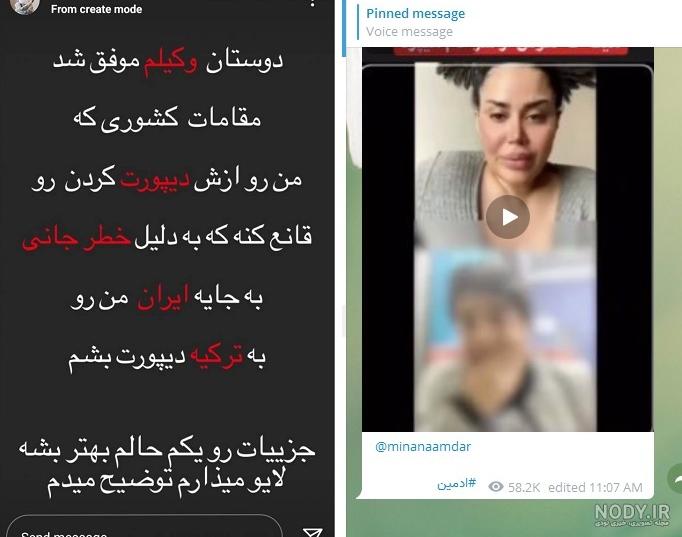 مینا نامداری دستگیر شد مینا نامداری دستگیر شد