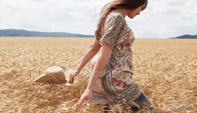  عکس گندم زار عاشقانه