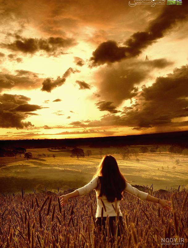  عکس گندم زار عاشقانه