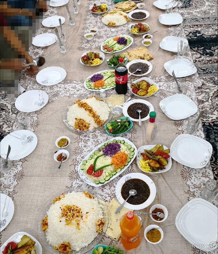 تزیین غذا ساده