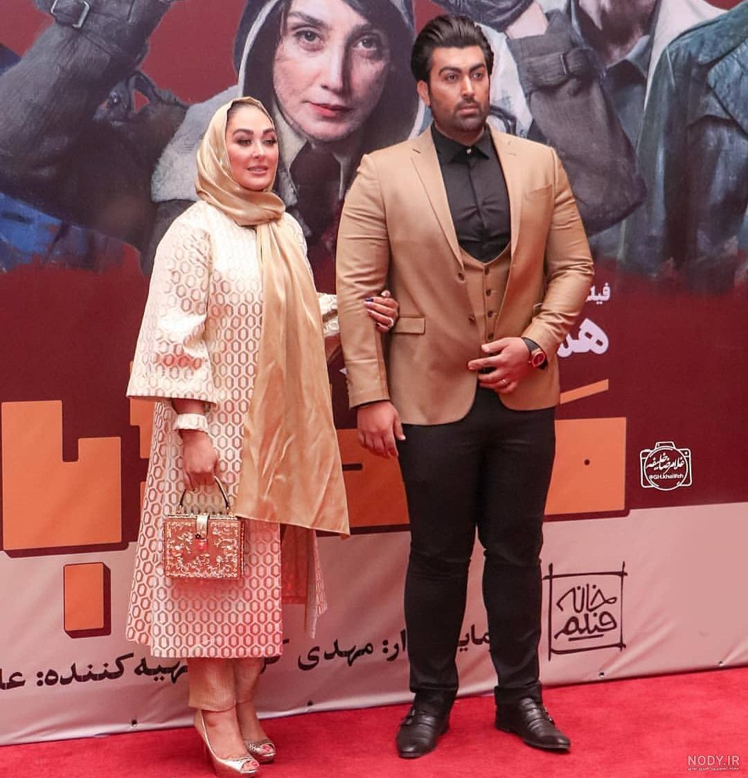 عکس الهام حمیدی و همسرش در جشن حافظ
