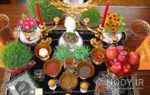 عکس تزیین سفره هفت سین عید نوروز