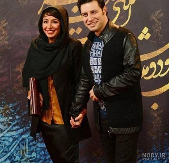 عکس جواد عزتی و همسرش و فرزندش