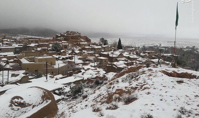 عکس روستای برفی